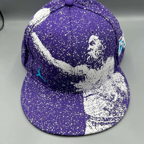 Air Jordan 23 Hat Men 7 3/8 Purple Embroidered Jumpman Fitted Cap